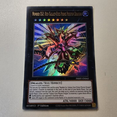 Number C62: Neo Galaxy-Eyes Prime Photon Dragon - PHHY EN043 - Ultra Rare  Euro-image