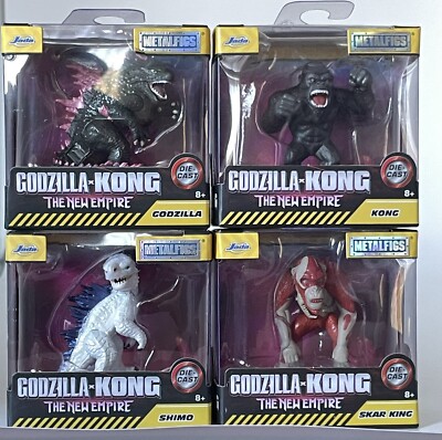 Godzilla x Kong The New Empire NEW 2024 Jada Metalfigs (COMPLETE SET OF 4)-image