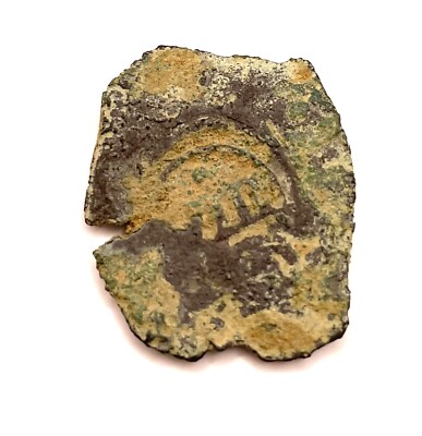 AUTHENTIC PIRATE COPPER COIN 1600's SPANISH EMPIRE FISHER METAL DETECTOR TESORO-image