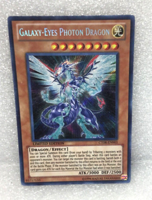Vintage YUGIOH CARD GALAXY-EYES PHOTON DRAGON • Secret • CT08 EN003-image