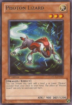 Yugioh! HP Photon Lizard - ORCS-EN007 - Rare - 1st Edition Heavily Played, Engli-image