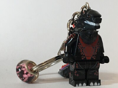 Black Godzilla Keychain + Present Box - custom handmade movie keychain - C15-image