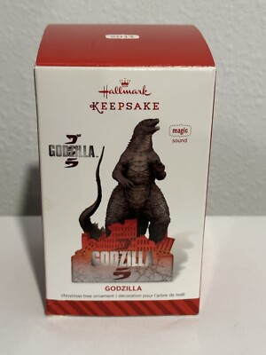 Godzilla Magic Sound Hallmark Keepsake Ornament Original 2014 New in Box-image