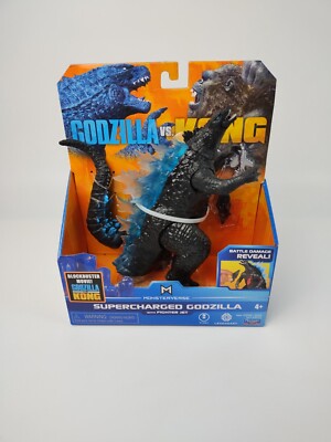 Playmates Monsterverse Godzilla Vs Kong: Supercharged Godzilla with Fighter Jet-image