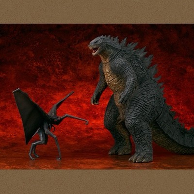 X-Plus Toho 30cm Series GODZILLA 2014 RIC Edition w/ Male MUTO In Box-image