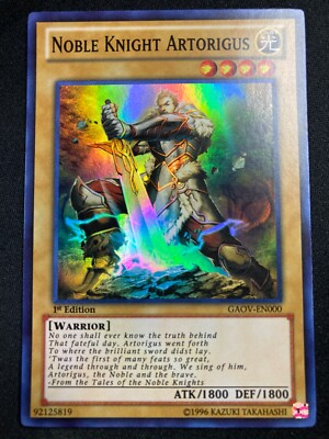 Noble Knight Artorigus GAOV-EN000 Galactic Overlord 1st Edition - NM-image