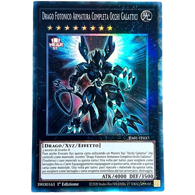 Yugioh IT Collectors Ra01-it037 Photon Dragon Complete Armor Galactic Eyes-image