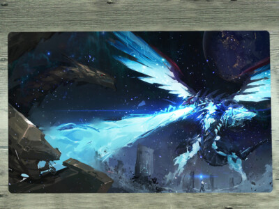 YGOmat Playmat Galaxy Eyes Photon Dragon TCG CCG Mat Trading Card Game Mat Pad-image