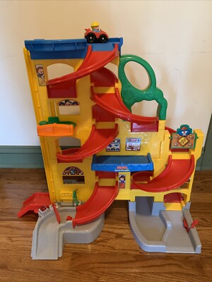 Little People Wheelies Stand and Play Rampway Toy With 2 Cars - Sound Works-image