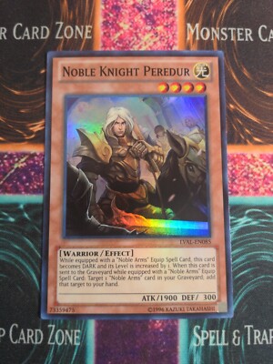 Yu-Gi-Oh! Noble Knight Peredur LVAL-EN085 Unlimited Super Rare Near Mint a1/-image