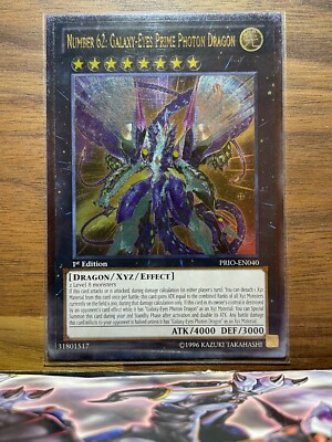 Number 62: Galaxy-Eyes Prime Photon Dragon PRIO-EN040 Ultimate Rare NM 1st Ed. -image
