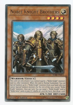 Noble Knight Brothers BLRR-EN072 Ultra Rare Yu-Gi-Oh Card 1st Edition New-image