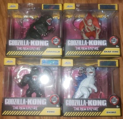Lot of 4 The New Empire (2023) Metalfigs: GODZILLA KONG SKAR KING SHIMO 2