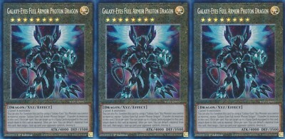 3x Galaxy-Eyes Full Armor Photon Dragon | RA01-EN037 | PCR | 1st Ed | Near Mint-image