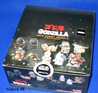 Godzilla Soft Vinyl Puppet Mascot 2 Figure 10 pcs Complete Set Box Japan ENSKY-image