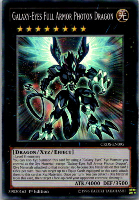 CROS-EN095 Galaxy-Eyes Full Armor Photon Dragon Super Rare VLP Yugioh Card-image