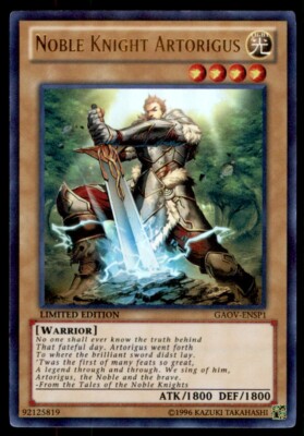 Yu-Gi-Oh! Noble Knight Artorigus #GAOV-ENSP1 Near Mint-image