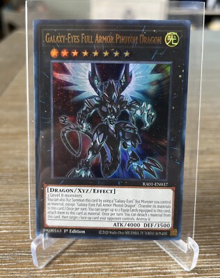 2 X Yu-gi-oh! TCG Galaxy-Eyes Full Armor Photon Dragon RA01-EN037 ULTRA NM-image