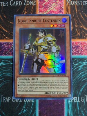Yu-Gi-Oh! Noble Knight Custennin CYHO-EN088 Unlimited Super Rare NM -image