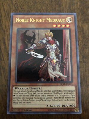 Yu-Gi-Oh! TCG Noble Knight Medraut Battles of Legend: Relentless Revenge 1st Ed-image
