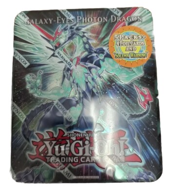 Yu-Gi-Oh 5D’S Galaxy Eyes Photon Dragon 2011 Factory Sealed Tin. BRAND NEW -image