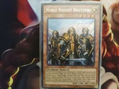 Yugioh Noble Knight Brothers MP15-EN046 Secret Rare 1st Ed NM-image