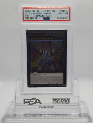 YUGIOH 1ST PRIO-EN040 NUMBER 62 GALAXY-EYES PRIME PHOTON DRAGON PSA 8 #68828185-image