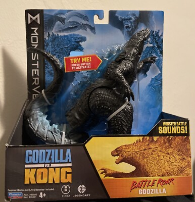 Godzilla Vs Kong Battle Roar Godzilla With Monster Sounds Playmates-image