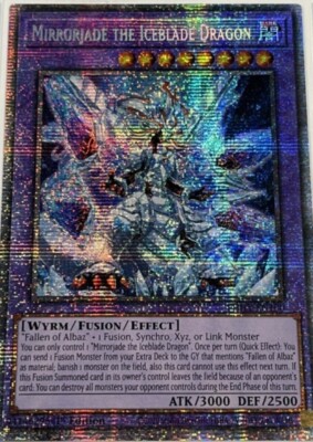 YU-GI-OH! Mirrorjade the Iceblade Dragon🐉PHHY-EN100 Starlight Rare 1st Ed NM!-image