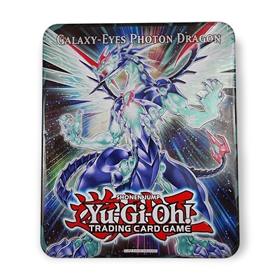 Yugioh TCG Zexal Galaxy Eyes Photon Dragon Empty Collectible Tin Konami 2011-image