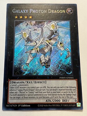 YUGIOH- Galaxy Photon Dragon - PHHY-EN044 - Secret Rare - 1st Edition-image