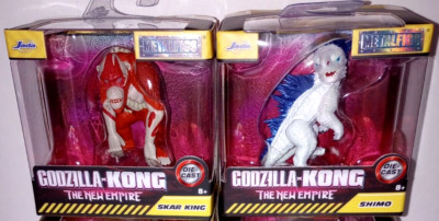 Godzilla X Kong - Jada MetalFigs - Lot of 2 - Shimo & Skar King - New in Box-image