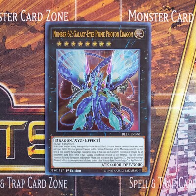 1x Number 62: Galaxy-Eyes Prime Photon Dragon - Ultra - BLLR-EN070 - 1st Ed - LP-image