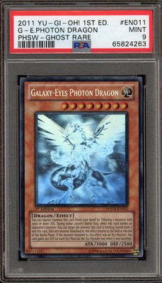 Yu-Gi-Oh! Galaxy-Eyes Photon Dragon 1st Edition Ghost Rare PHSW-EN011 PSA 9 Mint-image