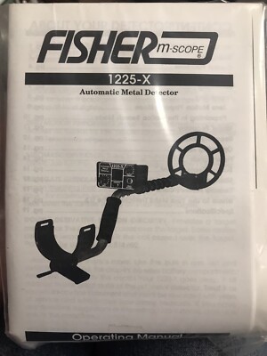 Fisher Metal Detector 1225-X Instructional Manual and VHS Sealed NEW-image