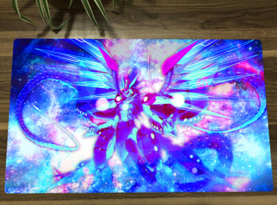 YGO Playmat Galaxy Eyes Photon Dragon CCG TCG Trading Card Game Mat Bag-image