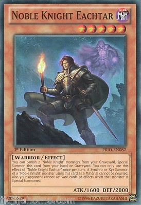PRIO EN082 1ST ED 1X NOBLE KNIGHT EACHTAR SUPER RARE-image