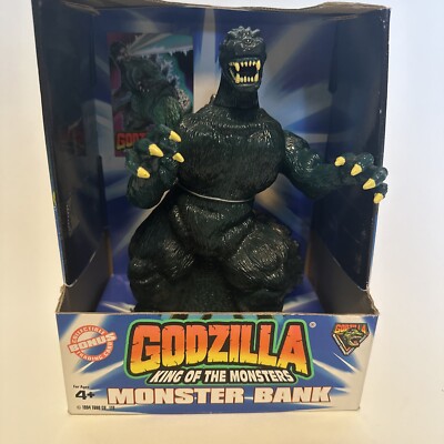 1994 Trendmasters Godzilla King of the Monsters Monster Bank In Original Box -image