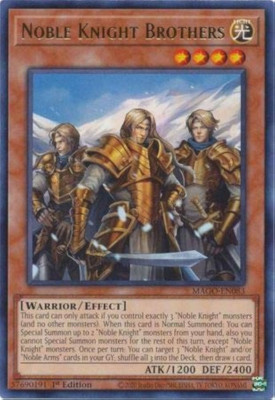 Yugioh - Noble Knight Brothers (Rare) (1st Edition) - MAGO-EN083 P-image