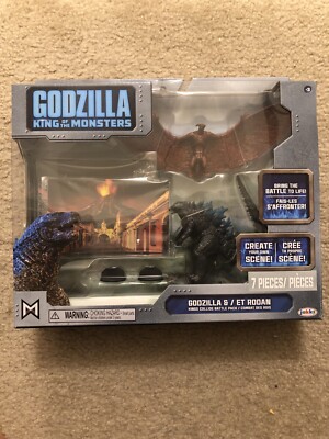 GODZILLA KING OF THE MONSTERS & RODAN Toy Fig Set (2019, Jakks) NEW-image
