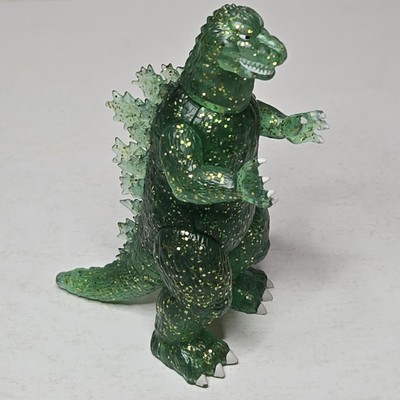 Super7/ReAction/Blind Box Green X-Ray Glitter Godzilla 57 Figure/Rare/Monsters-image