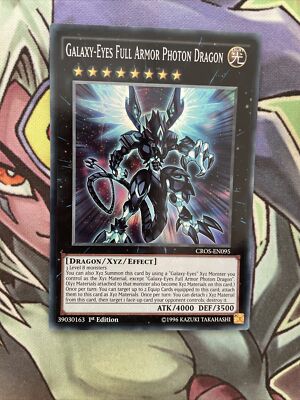 CROS-EN095 Galaxy-Eyes Full Armor Photon Dragon Super 1st Edition NM Yugioh Card-image