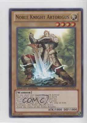 2012 Yu-Gi-Oh! Galactic Overlord Noble Knight Artorigus #GAOV-ENSP1 e2e-image