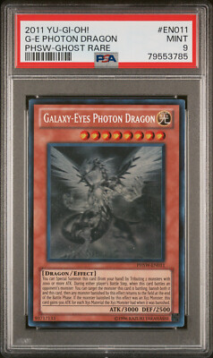 Yugioh Galaxy-Eyes Photon Dragon PHSW-EN011 Ghost Rare PSA 9-image