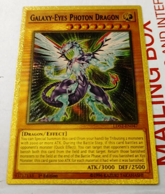 Gold Foil Galaxy-Eyes Photon Dragon Custom Fan Made Trading Card YuGiOh-image