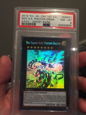 YUGIOH - Neo Galaxy-Eyes Photon Dragon Ghost rare GAOV-en041 1st PSA 8-image