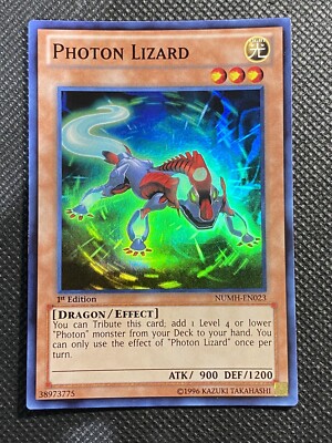 YuGiOh! Photon Lizard NUMH-EN023 Super Rare 1st Edition Near Mint Number Hunters-image