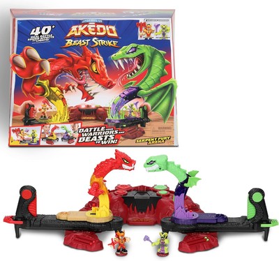 Legends of Akedo Beast Strike Serpent Fury Arena. Battle Your Warriors and... -image