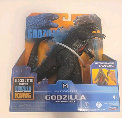 Godzilla Vs Kong GODZILLA With HEAT RAY Battle Damage Reveal Playmates Imperfect-image