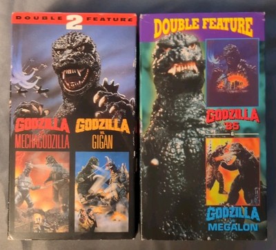 Godzilla VS Gigan Megalon '85 Mechagodzilla VHS DOUBLE FEATURE Lot of 2 -image